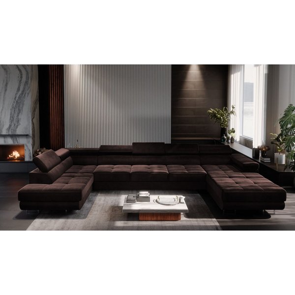 Muffo Ecksofa WILD U MAXI, 2x Bettkasten, mit Schlaffunktion