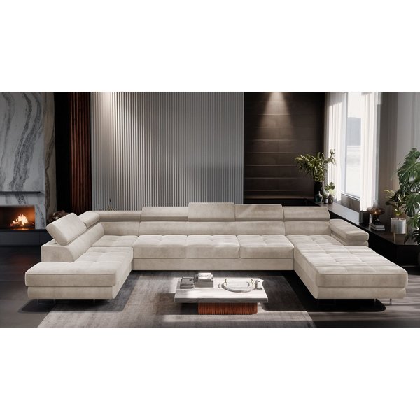 Muffo Ecksofa WILD U MAXI, 2x Bettkasten, mit Schlaffunktion