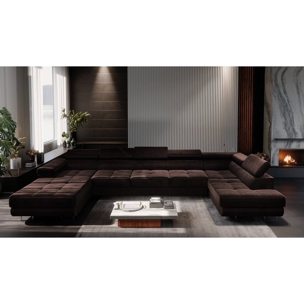 Muffo Ecksofa WILD U MAXI, 2x Bettkasten, mit Schlaffunktion