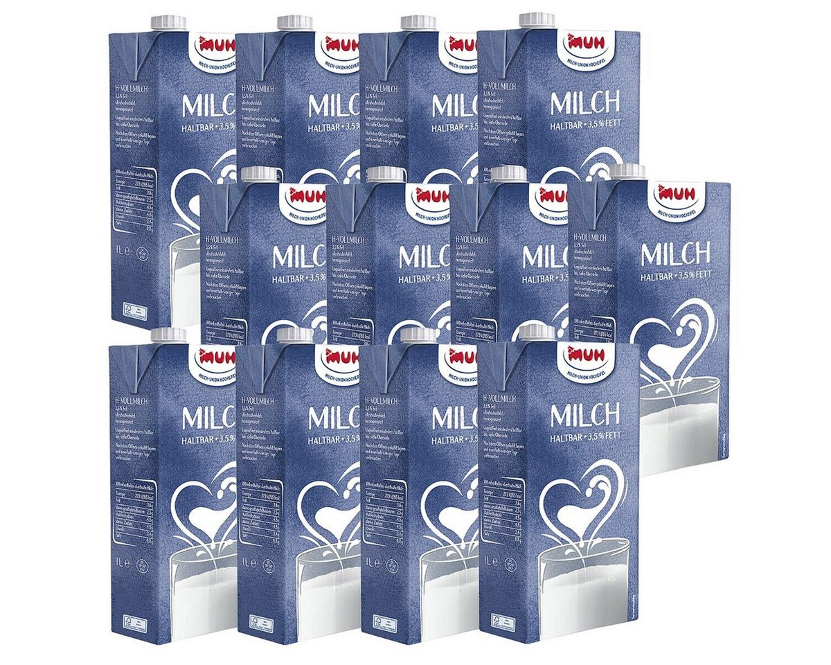 MUH Milch H-Vollmilch 3,5% Fett, 12x 1 Liter – Bild 2 von 2