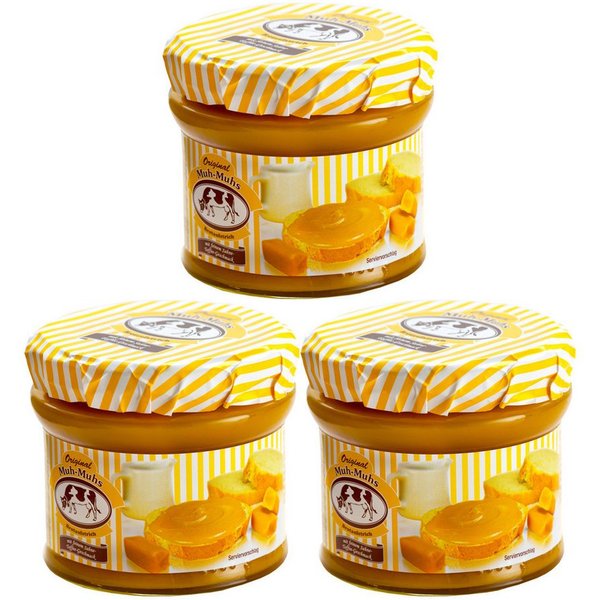 Muh-Muhs Schokoaufstrich, Muh Muhs Original Toffee Brotaufstrich mit Toffee 245g 3er Pack