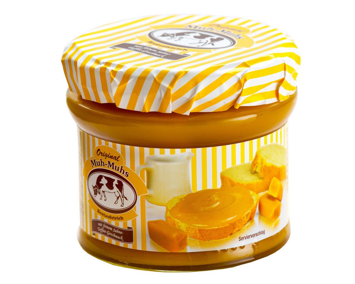 Muh-Muhs Schokoaufstrich, Muh Muhs Original Toffee Brotaufstrich mit Toffee 245g 3er Pack – Bild 2 von 3