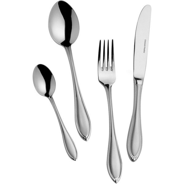 Mulex Besteck-Set Boston (60-tlg), 12 Personen, Chromnickelstahl 18/10, teilsatiniert