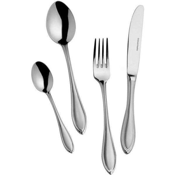 Mulex Besteck-Set Boston (60-tlg), 12 Personen, Edelstahl 18/0, spülmaschinengeeignet