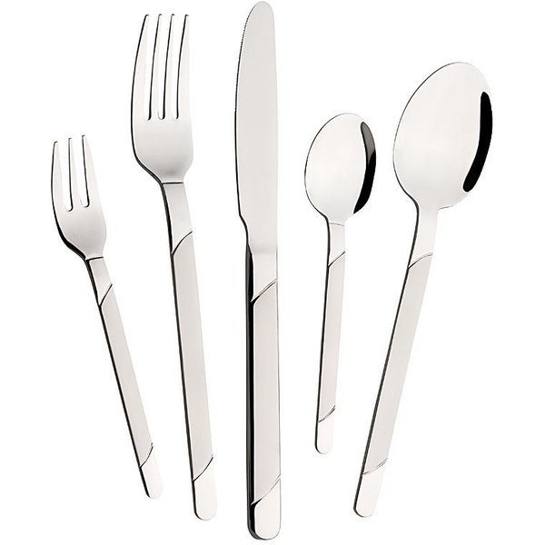 Mulex Besteck-Set Houston (60-tlg), 12 Personen, Edelstahl 18/10, teilsatiniert