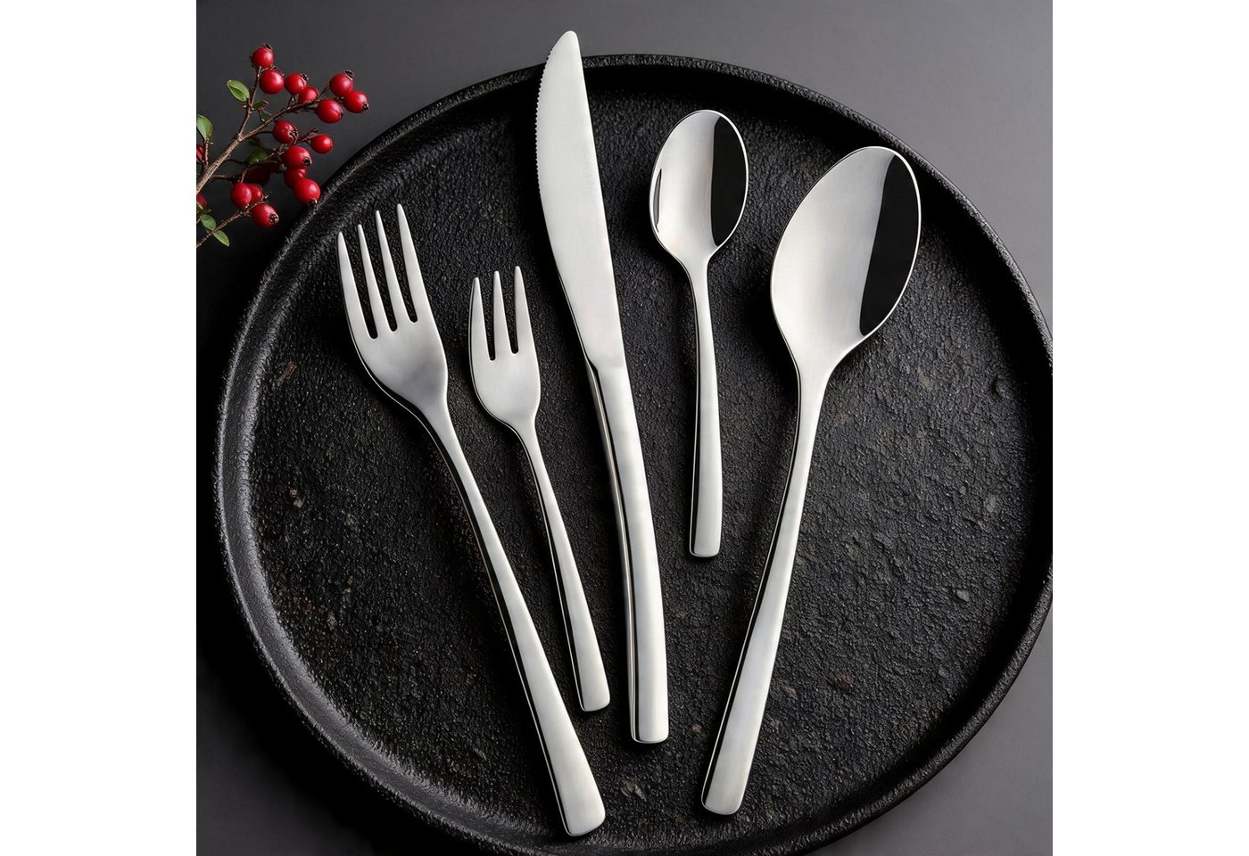 Mulex Besteck-Set Vermont (30-tlg), 6 Personen, Edelstahl 18/0 – Bild 4 von 5