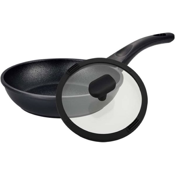 Mulex Bratpfanne TOMALIN Premium 28 cm mit Deckel, Aluguß (Premium Qualität, 2-tlg., Tomalinbeschichtung), induktionsgeeignet