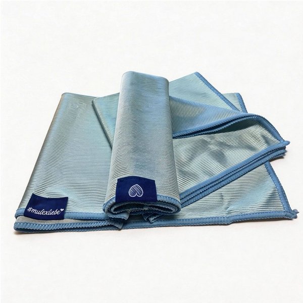 Mulex Mulex Glastücher 3er Set, Multifunktionstücher Mikrofasertuch (Mikrofaser, 39x39 cm, Set, 3-tlg., 3-in-1 Mikrofasertuch, streifenfrei reinigen ohne Reinig