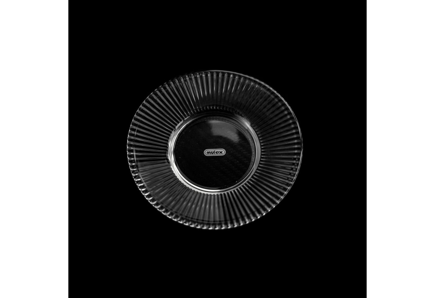 Mulex Glasuntersetzer Untertellerr ø11,5 cm, Relief Design - dekorativ & funktional, 6-tlg. – Bild 4 von 5