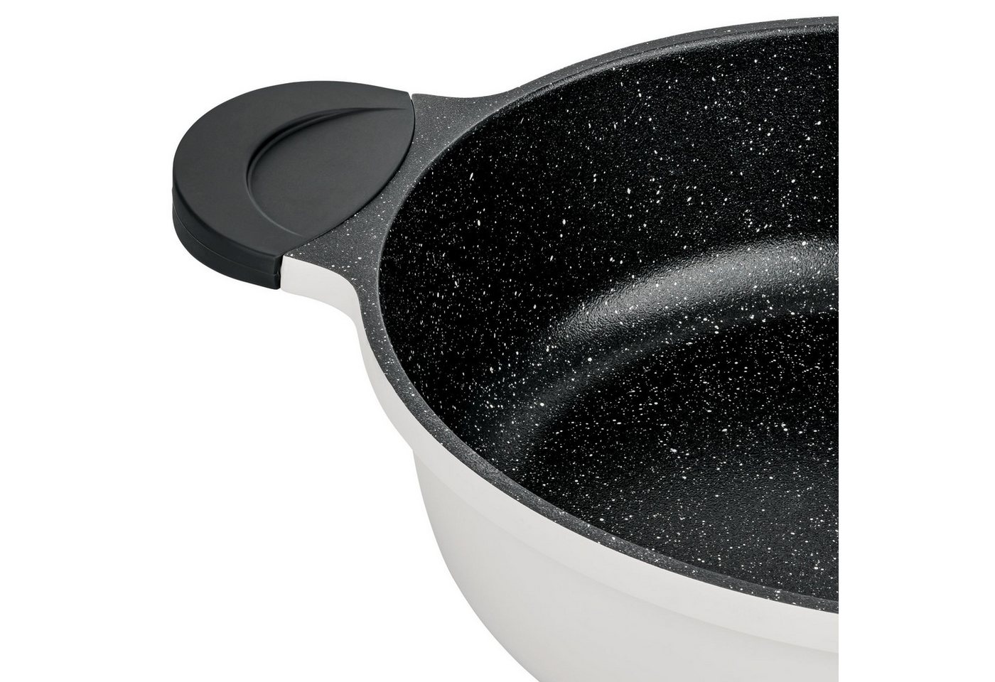 Mulex Servierpfanne TOMALIN Premium 28 cm grau, Aluguß (Premium Qualität, 2-tlg., Tomalinbeschichtung), induktionsgeeignet – Bild 5 von 5