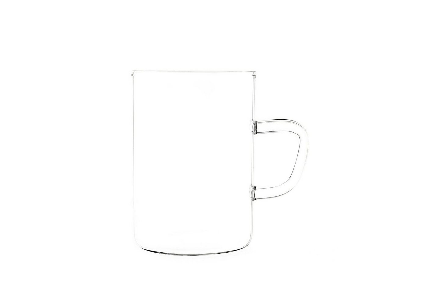 Mulex Teeglas 6 Teiliger Glas-Set mit Henkel für Tee oder Kafee 260 ml, 6-tlg. – Bild 2 von 5