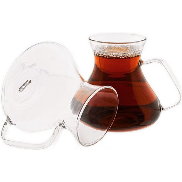 Mulex Teeglas mit Henkel 6-teilig - 200 ml, hitzebeständig, 6-tlg., Glas, Hitzebeständiges Glas, 200 ml