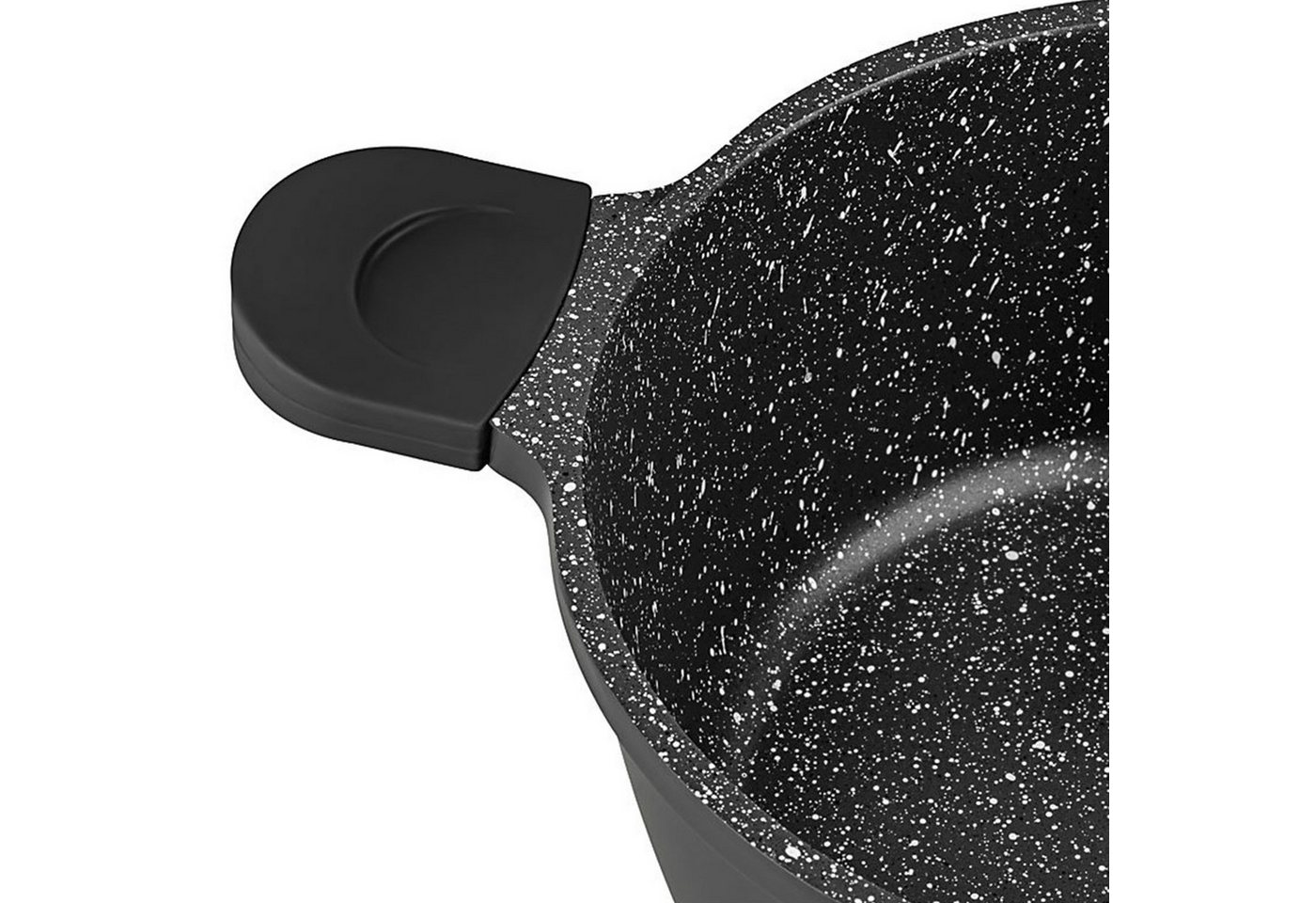 Mulex Topf-Set HAPPINESS BLACKLINE, Aluguß (leichte Reinigung, 6-tlg., exzellenter Antihafteffekt), induktionsgeeignet – Bild 3 von 5