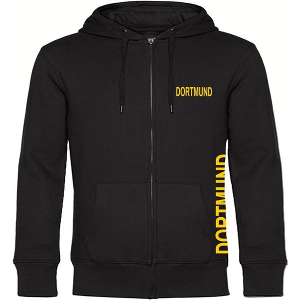 multifanshop Kapuzensweatjacke Dortmund - Brust & Seite - Sweat