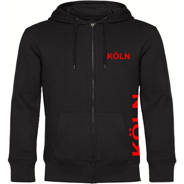 multifanshop Kapuzensweatjacke Köln - Brust & Seite - Sweat