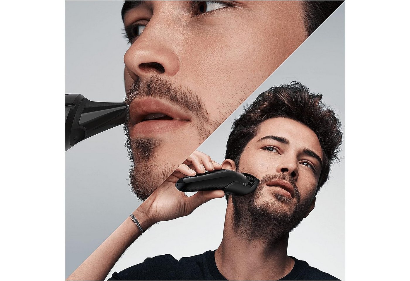 Braun Multifunktionstrimmer Braun 6-in-1 Bartschneider, mit Haar- und Nasentrimmer, Styling-Set, Set für Bart, 6-1 Styling KIT, Wiederverwendbar, langgiebig, le – Bild 4 von 5