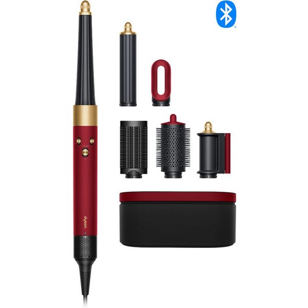 DYSON Multihaarstyler und -trockner Dyson Airwrap i.d.™ Straight+Wavy Samtrot/Gold, Trocknen. Locken. Stylen. Haare bändigen. Ohne Schäden durch Hitze