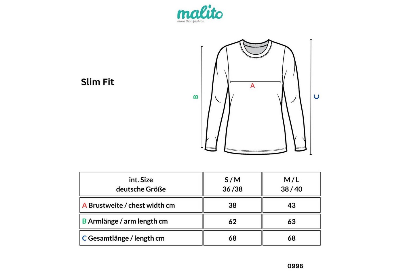Muse Rundhalsshirt Langarm Longshirt mit Spitzensaum 0998 – Bild 3 von 3