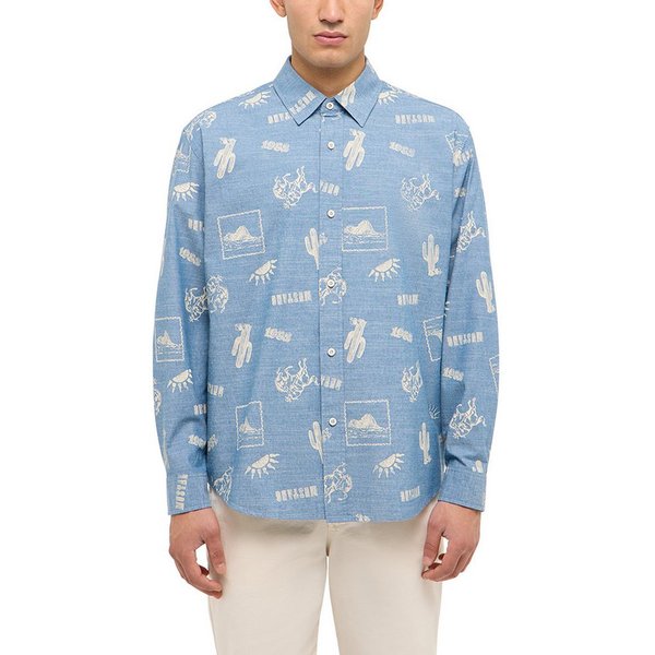 MUSTANG Langarmhemd Herren Style Elmore