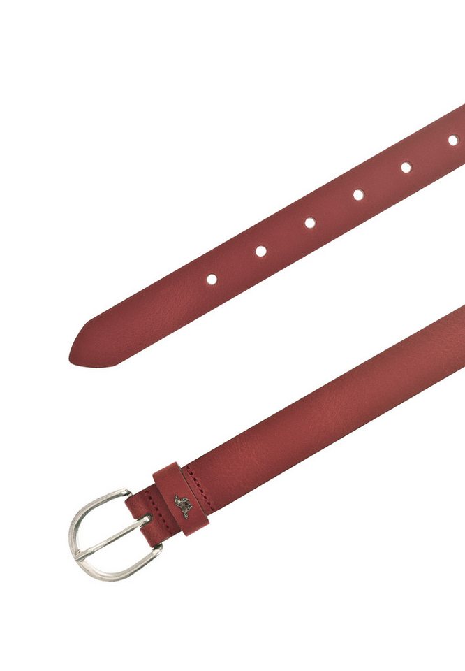 MUSTANG Ledergürtel "Harper" schmale Form, 2,5 cm breit, aus Rindsleder, mit ovaler Schließe – Bild 3 von 4