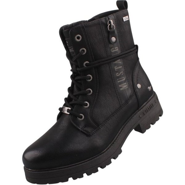 Mustang Shoes 15M0042003-black Stiefelette Stiefelette mit wasserabweisender Tex-Funktion