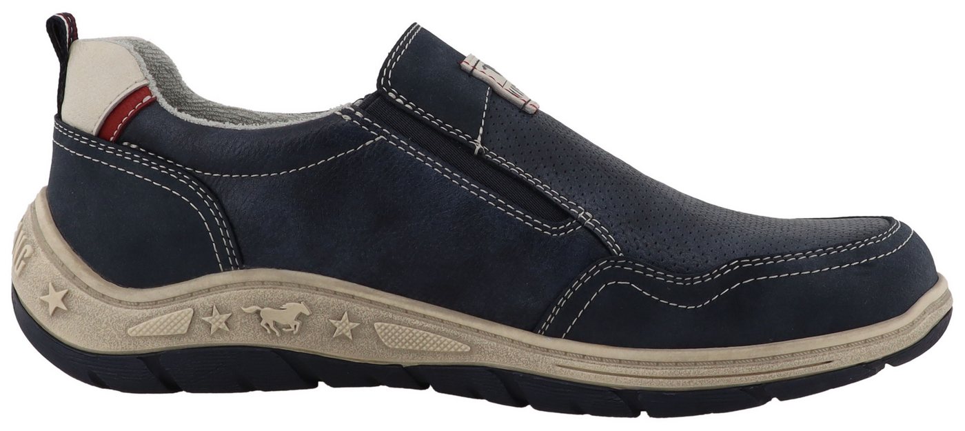 Mustang Shoes Benedetto Slipper Freizeitschuh, Halbschuh, Slipper mit seitlichem Reißverschluss – Bild 4 von 5