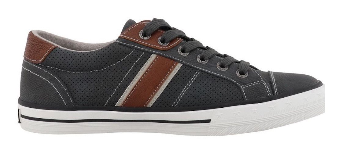 Mustang Shoes Calogero Sneaker Freizeitschuh, Halbschuh, Schnürschuh mit Kontrastbesätzen – Bild 4 von 5
