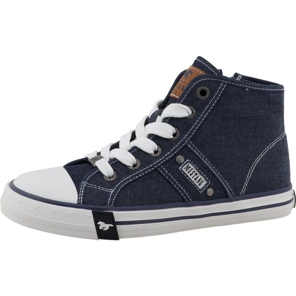 Mustang Shoes Gaspare Sneaker Freizeitschuh, Schnürboots, High Top-Sneaker mit Nieten
