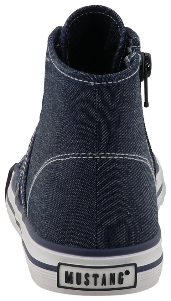 Mustang Shoes Gaspare Sneaker Freizeitschuh, Schnürboots, High Top-Sneaker mit Nieten – Bild 2 von 5