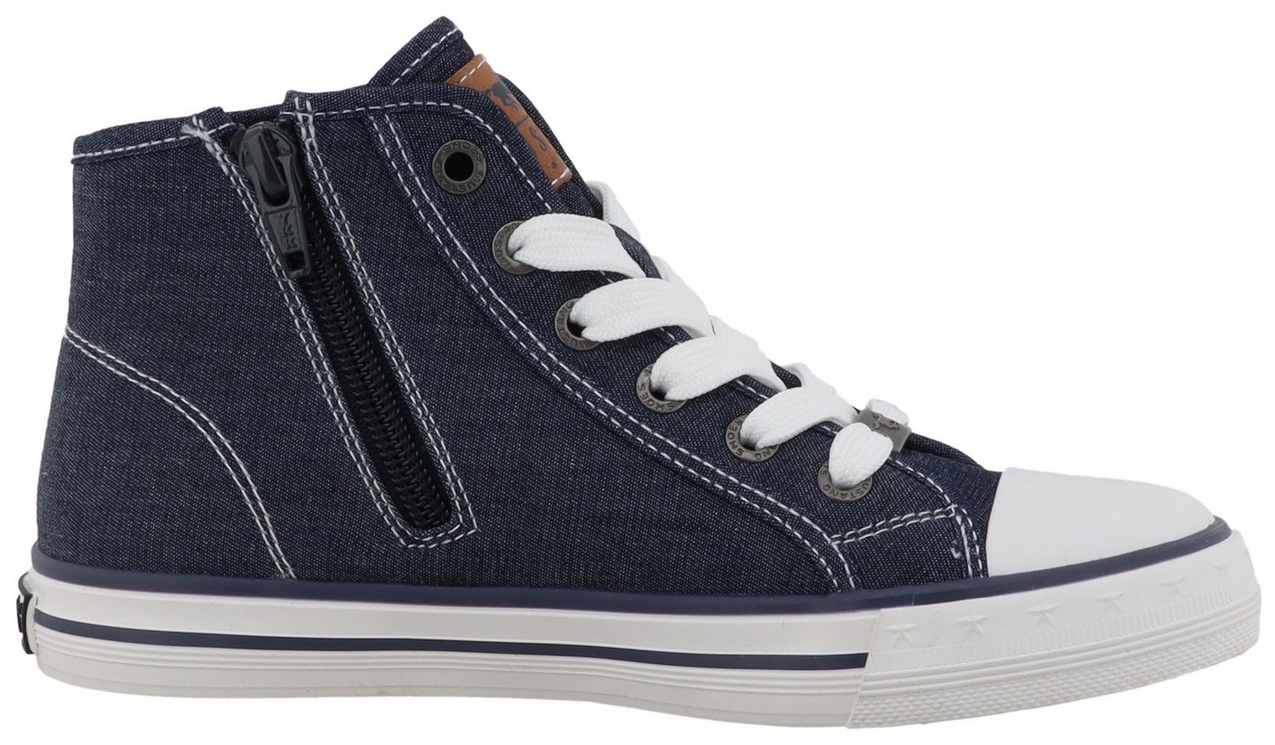 Mustang Shoes Gaspare Sneaker Freizeitschuh, Schnürboots, High Top-Sneaker mit Nieten – Bild 4 von 5