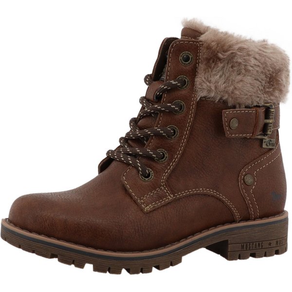 Mustang Shoes Matilde Winterstiefel Oudoorboots, Schnürstiefel mit Warmfutter