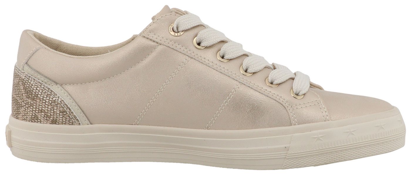 Mustang Shoes Winona Sneaker Freizeitschuh, Halbschuh, Schnürer mit Besatz im Animal-Look – Bild 5 von 5