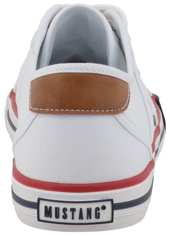 Mustang Shoes Winona Sneaker Freizeitschuh, Halbschuh, Schnürschuh mit seitlichem Logoschriftzug – Bild 2 von 5