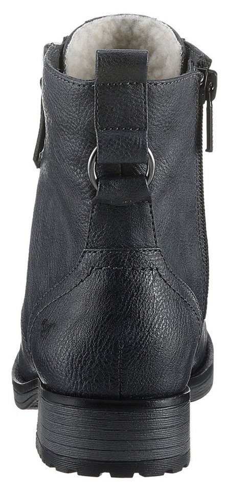 Mustang Shoes Winterboots, Schnürboots, Stiefelette, Blockabsatz, mit Reißverschluss – Bild 2 von 5