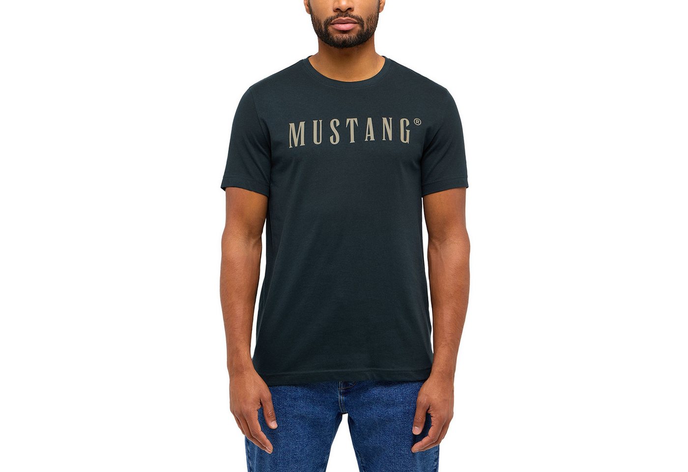 MUSTANG T-Shirt Austin mit Logo vorn – Bild 4 von 4