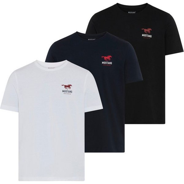 MUSTANG T-Shirt MUAlex 3-Pack (Packung, 3-tlg) auch ideal zum Unterziehen