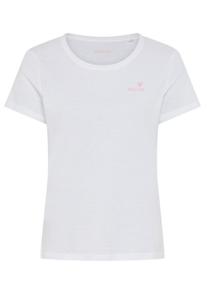 MUSTANG T-Shirt normale Passform, Kurzarm-Design – Bild 4 von 5