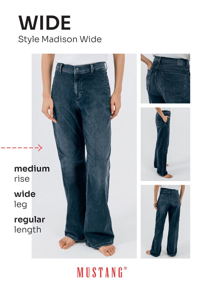 MUSTANG Weite Jeans Madison Wide – Bild 5 von 5