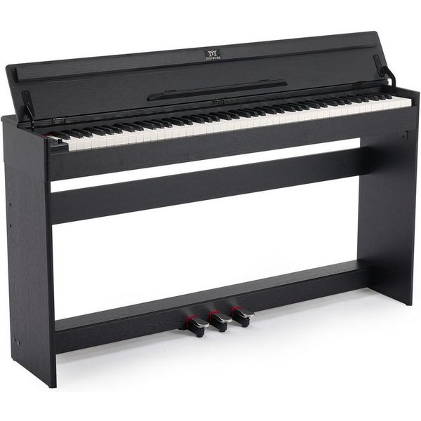 MUSTAR Digitalpiano mit Bluetooth, 3 Pedalen & Stereolautsprechern, 88 Tasten (1-St), Aufzeichnung, Halb-offene Abdeckung, Halbgewichtete Tasten