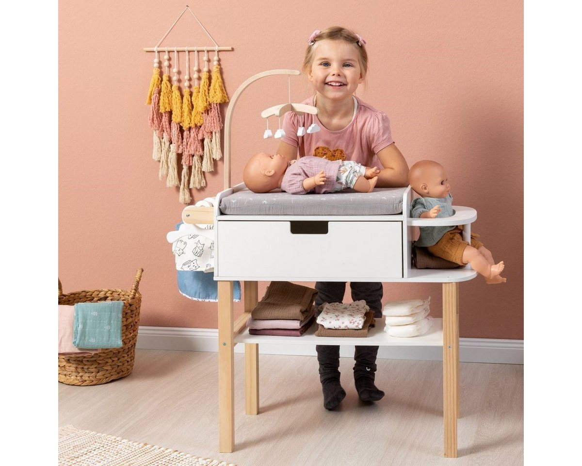 MUSTERKIND® Puppenwickeltisch Viola, natur/weiß – Bild 4 von 5