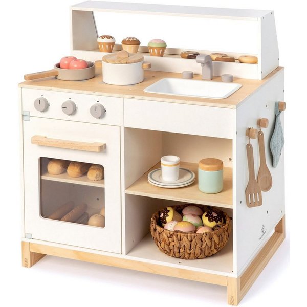 MUSTERKIND® Spielküche Prunus, weiß/natur Holz