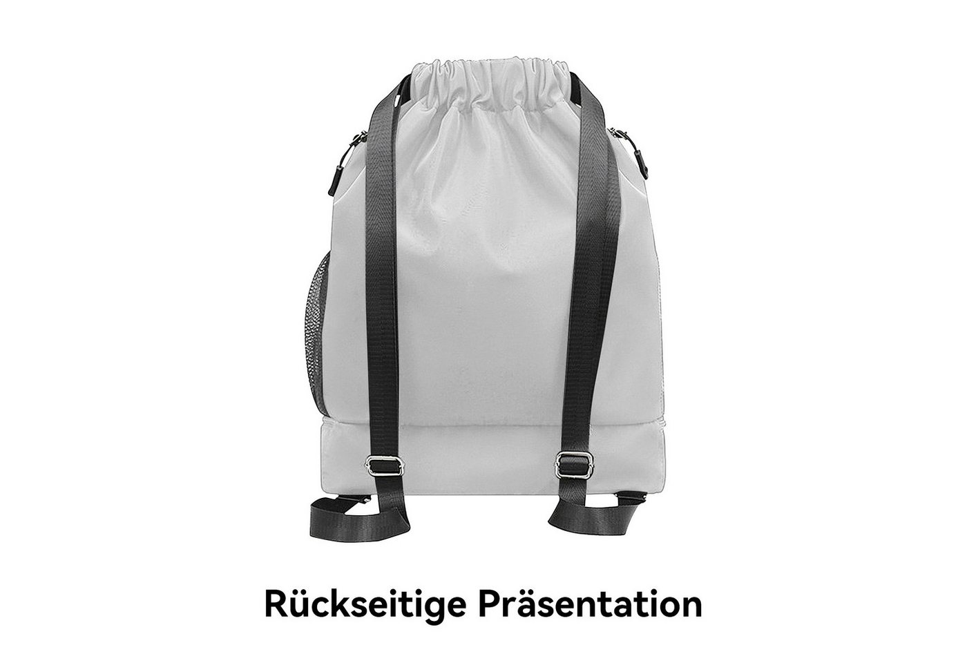 Mutig Freizeittasche Turnbeutel Freizeittasche Sportbeutel Große Kapazität Fußball Tasche (große Kapazität, verstellbar,Mit Ball- und Bodenfach, wasserdicht, Id – Bild 2 von 5