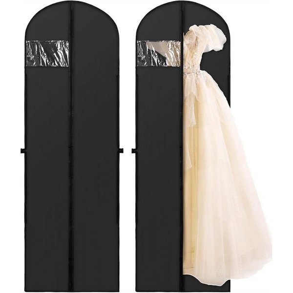 Mutig Kleidersack Kleidersack groß, 2 Stück Kleidersäcke 180*60cm, Anzug Aufbewahrung (Kleid Organizer, Kleiderschutzhülle mit Reißverschluss, Kleiderschutz für