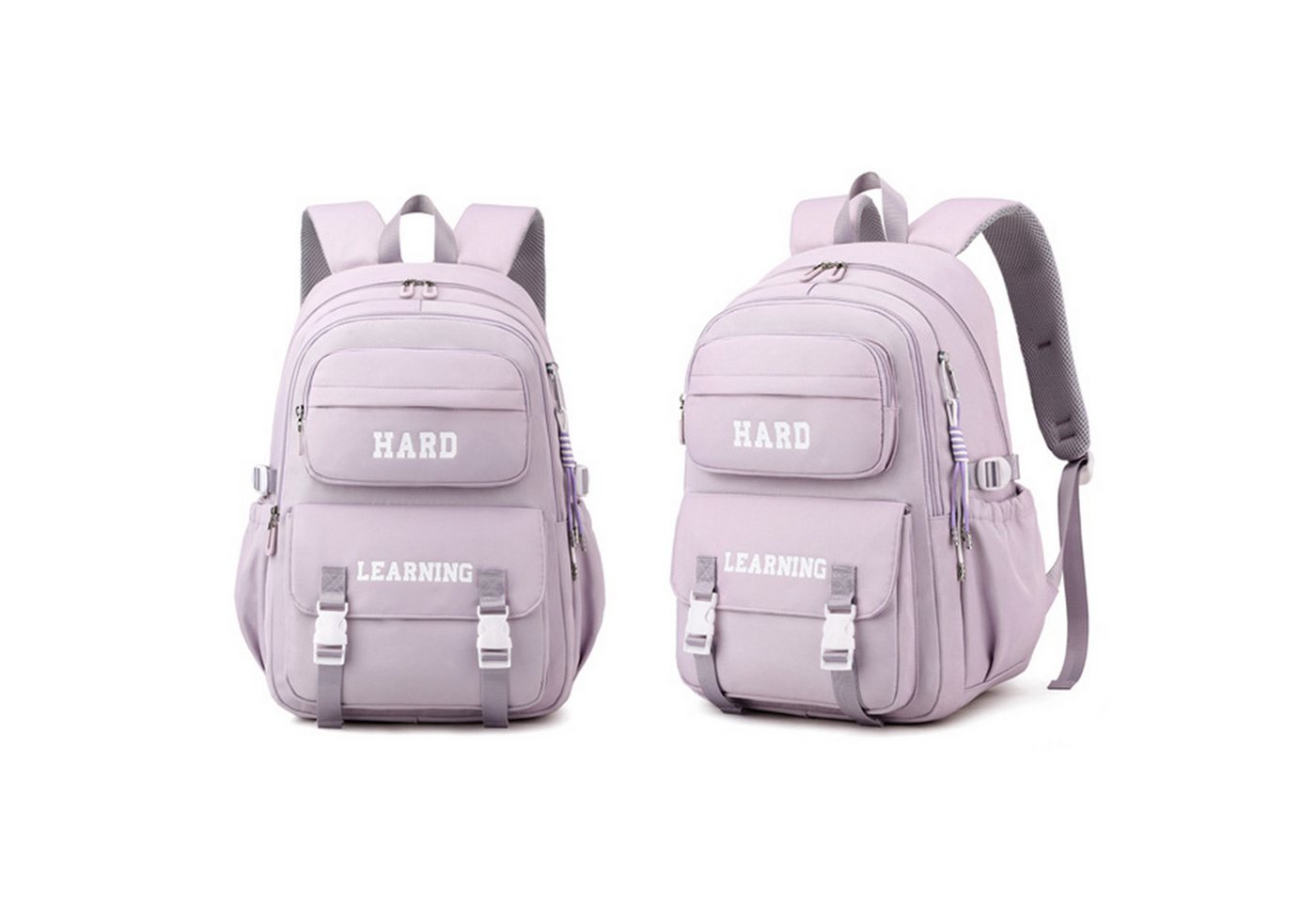 Mutig Schulrucksack Schulrucksack Teenager,große Kapazität Schulranzen Mit Trolleyband (Wasserdicht Lässiger Schulranzen,Unisex Geeignet für Teenager, Dieser Sc – Bild 2 von 5