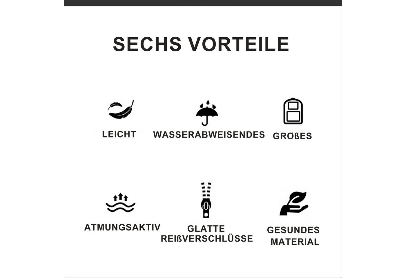 Mutig Schulrucksack Schulrucksack Teenager,große Kapazität Schulranzen Mit Trolleyband (Wasserdicht Lässiger Schulranzen,Unisex Geeignet für Teenager, Dieser Sc – Bild 5 von 5