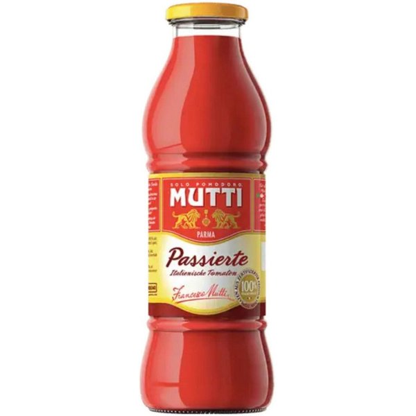 MUTTI Saucen, Mutti Passierte Tomatenpüree cremig dick für Vegetarier geeignet 700g