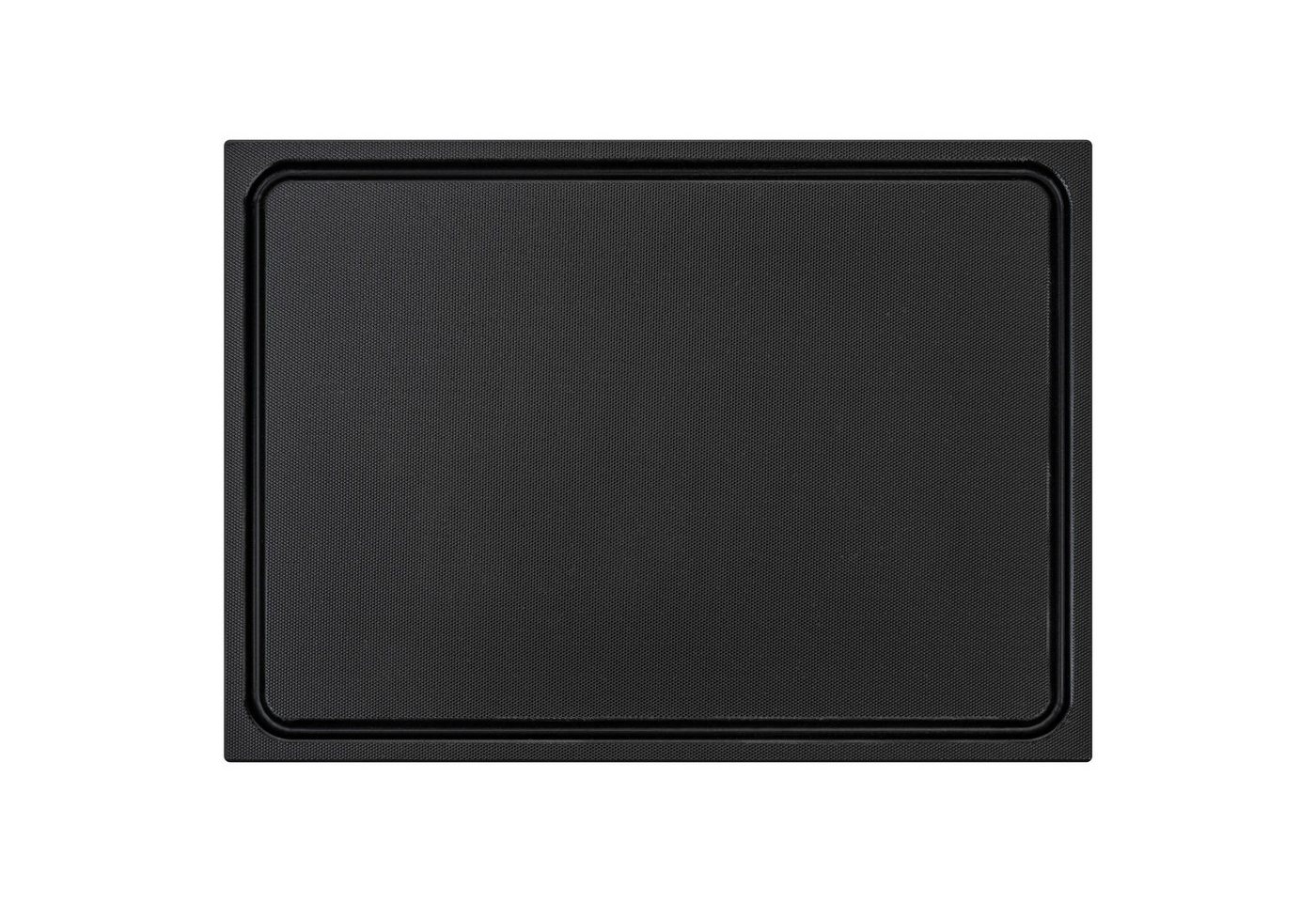 MUVELL Schneidebrett Kunststoff, Schwarz, 35x25x2 cm, mit Saftrille, EXTRA dick, Kunststoff, (Stück, 1-St., Schneidebrett), messerschonend,Saftrille,Extra Dick – Bild 3 von 5