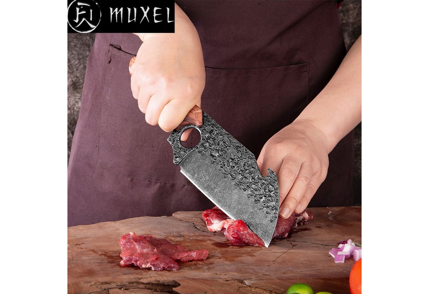 Muxel Hackmesser Vielseitiges Kochmesser, ein Scharfes, Handliches und Schönes Chinesis, handlich – Bild 2 von 5