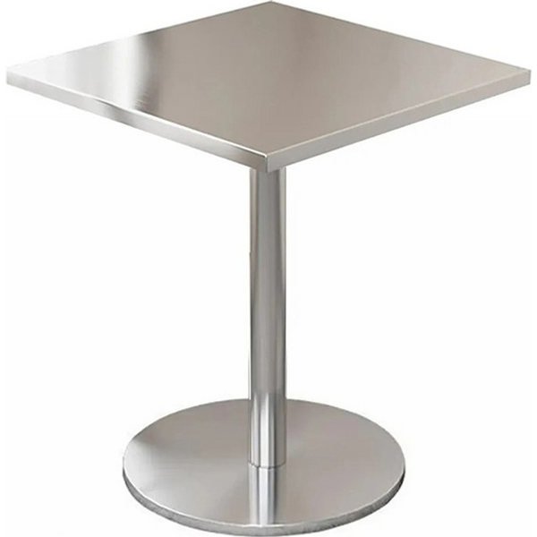 Muxing Bartisch aus Edelstahl – stabil, vielseitig für Gastro & Balkon (1-St), in quadratisch erhältlich, 40×75×40 cm, mit dicker Tischplatte