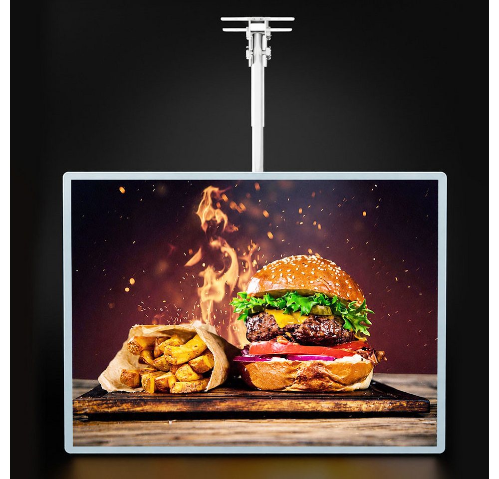 Muxing Tafel LED Menüboard hängend, Werbeschild beleuchtet Gastronomie, (1-tlg) – Bild 2 von 5